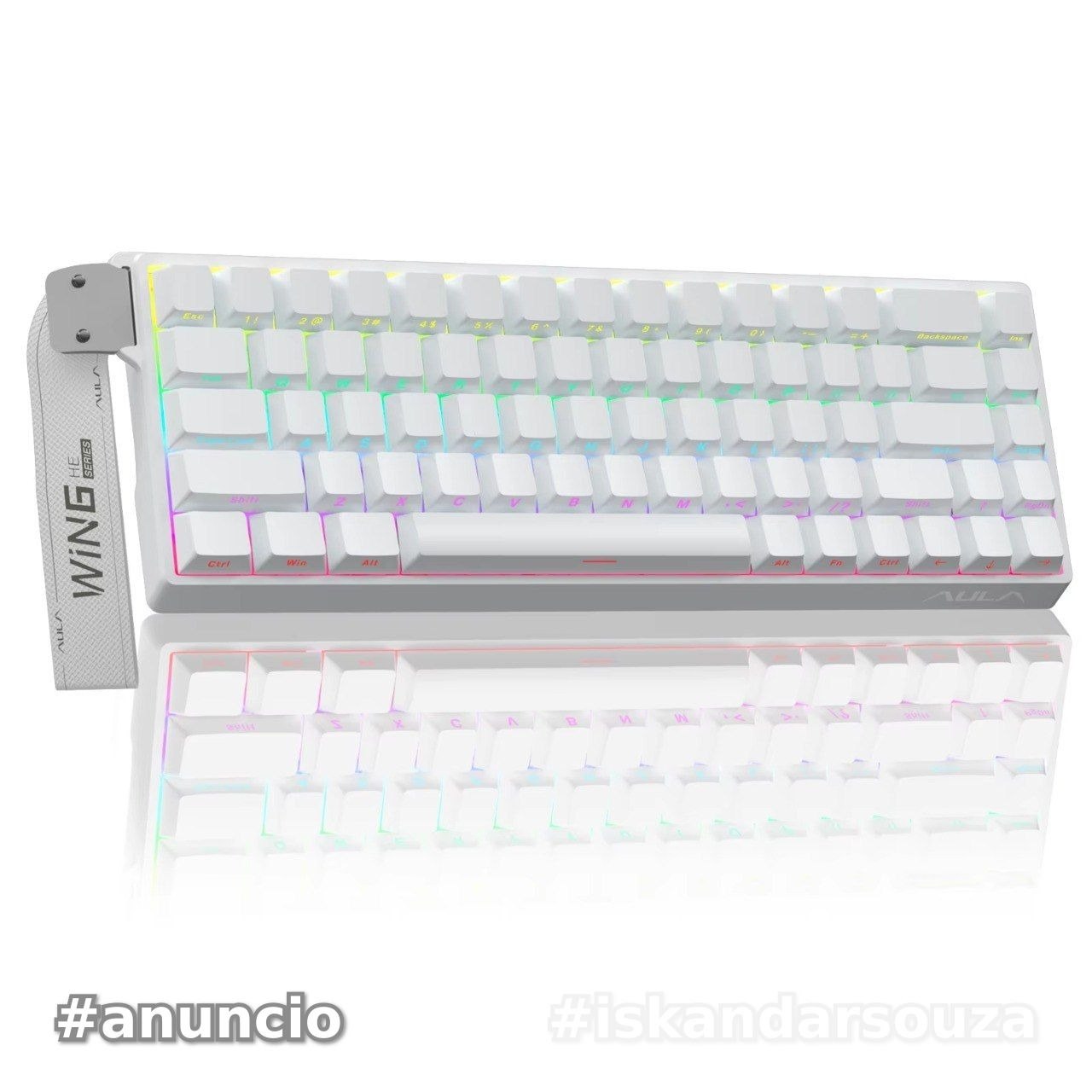 Aula WIN 68 HE 68 com Setas - Standard Teclado Magnético, 8.000Hz, Rapid Trigger Win68 WIN68HE 68he 8k magnetico
