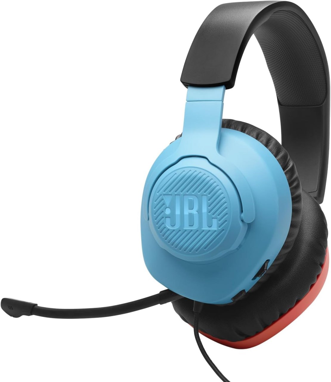 JBL Fone de Ouvido com Fio Quantum 100M2, Headset Gamer, Over Ear, Microfone Removível