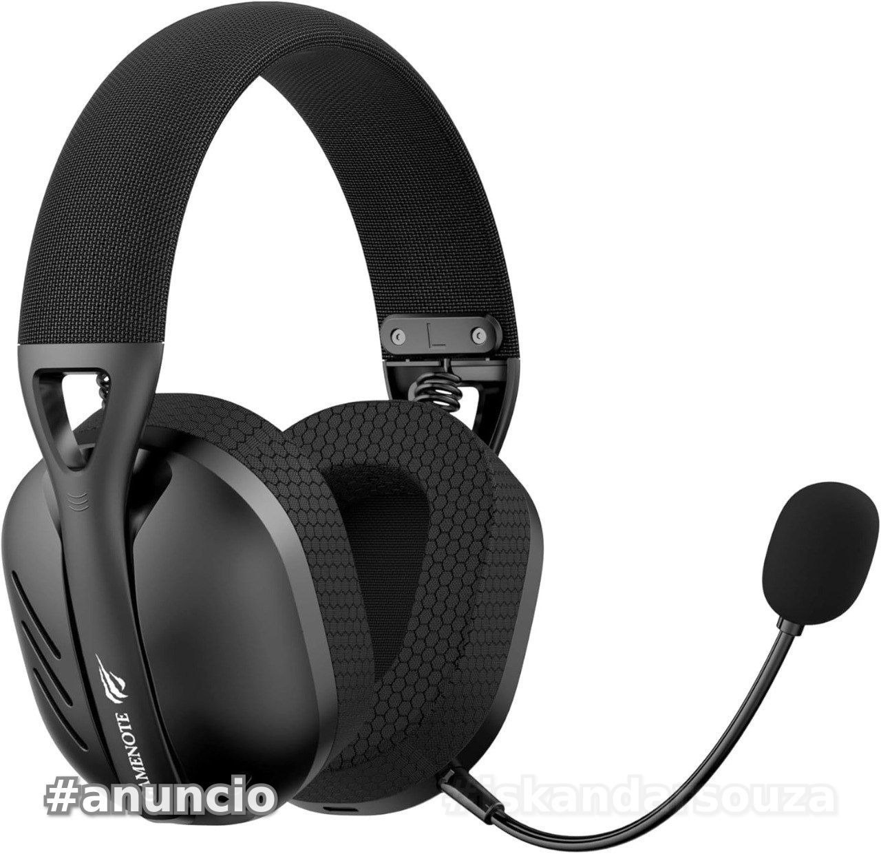 Havit Fone de Ouvido Headset Gamer Fuxi-H3 Black Com Fio e Sem Fio, Wireless 2,4GHz, Bluetooth, Cabo USB-C