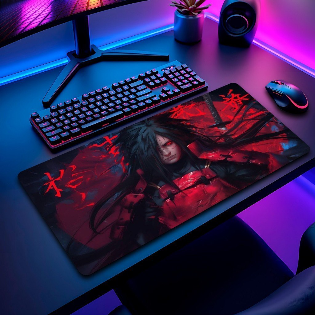 Mouse Pad Naruto Gamer Antiderrapante Grande Diversas Estampas Personalizado 70x35