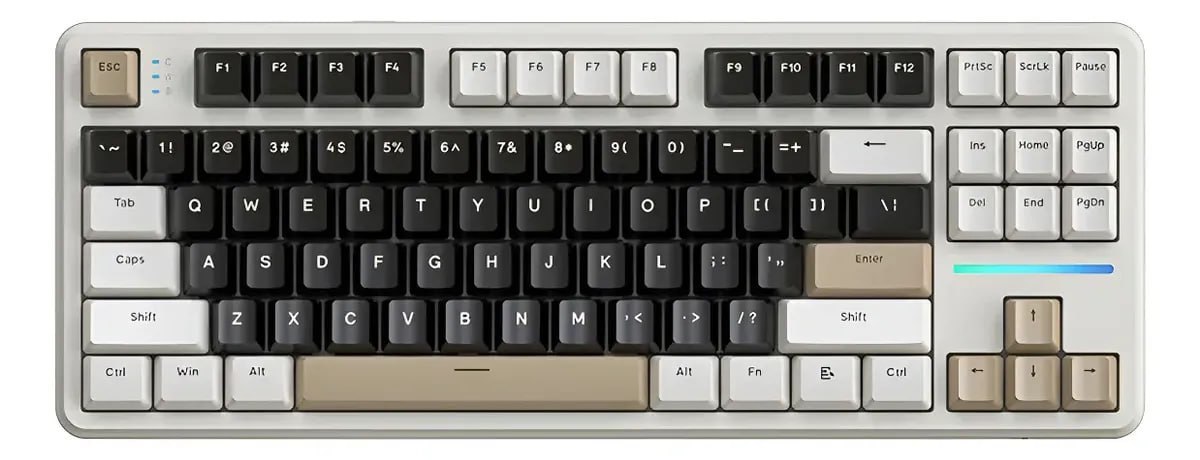 Teclado Mecânico Gamer Sem Fio Bluetooth Attack Shark X87