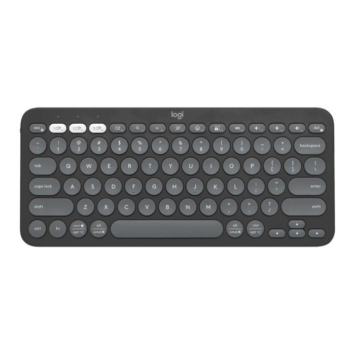 Teclado sem fio Logitech Pebble Keys 2 K380s - Grafite