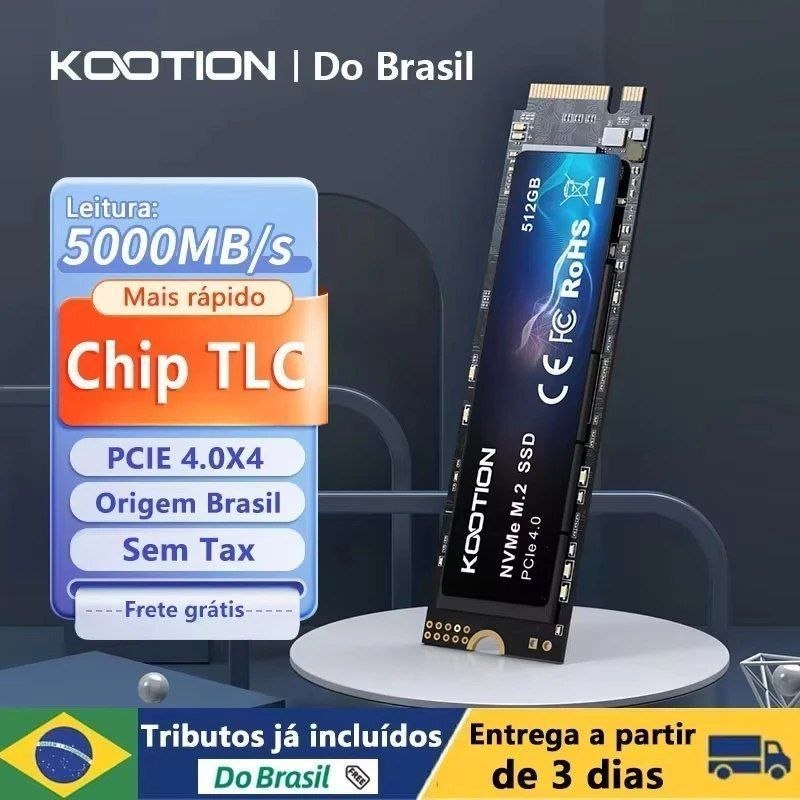 SSD Nvme Kootion X15 Lite 512GB Gen3 2100mbs