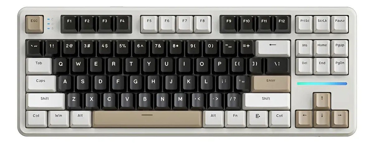Teclado Mecânico Gamer Sem Fio Bluetooth Attack Shark X87
