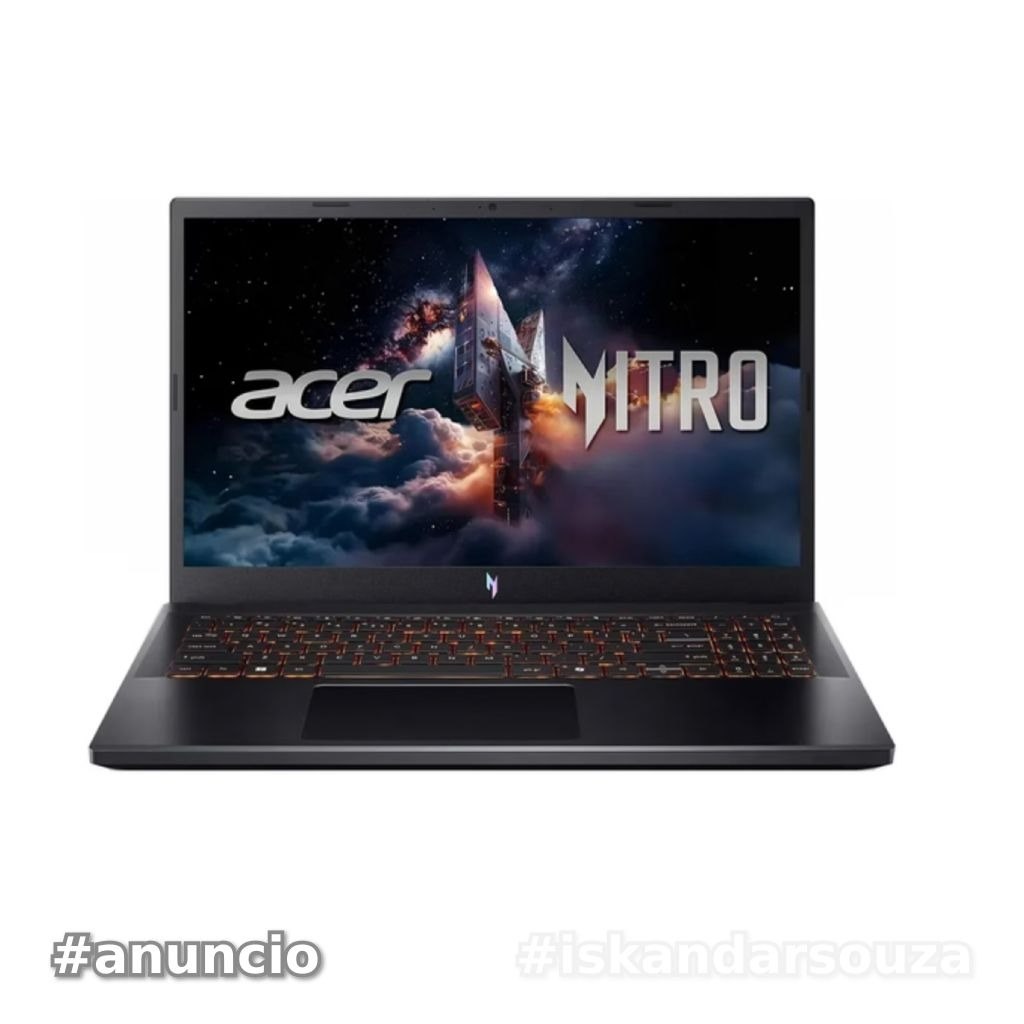 Notebook Acer Nitro V 15 ANV15-52-57BB Intel Core i5 2.1GHz  Memória 16GB  SSD 512GB  15.6  Windows 11  RTX 5050 8