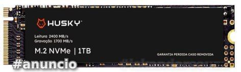 SSD PCIe Husky ThunderBoost, 1TB, M.2 NVMe, Leitura 2400MBs, Gravação 1700MBs, Preto - HSSD0021000