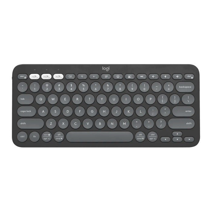 Teclado sem fio Logitech Pebble Keys 2 K380s - Grafite