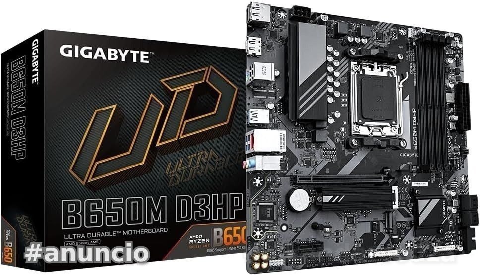 Placa Mãe Gigabyte B650M D3HP AM54xDDR5HDMIDPUSB 3.2M.2