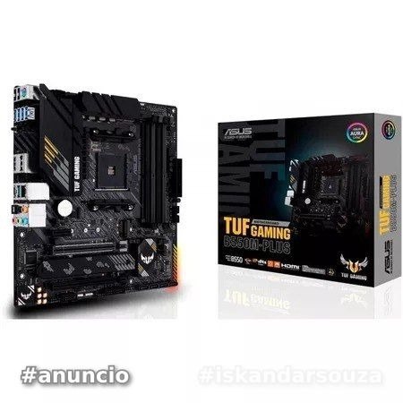 Placa-Mãe AMD AM4 Asus TUF GAMING B550M-Plus - 90MB14A0-C1BAY0