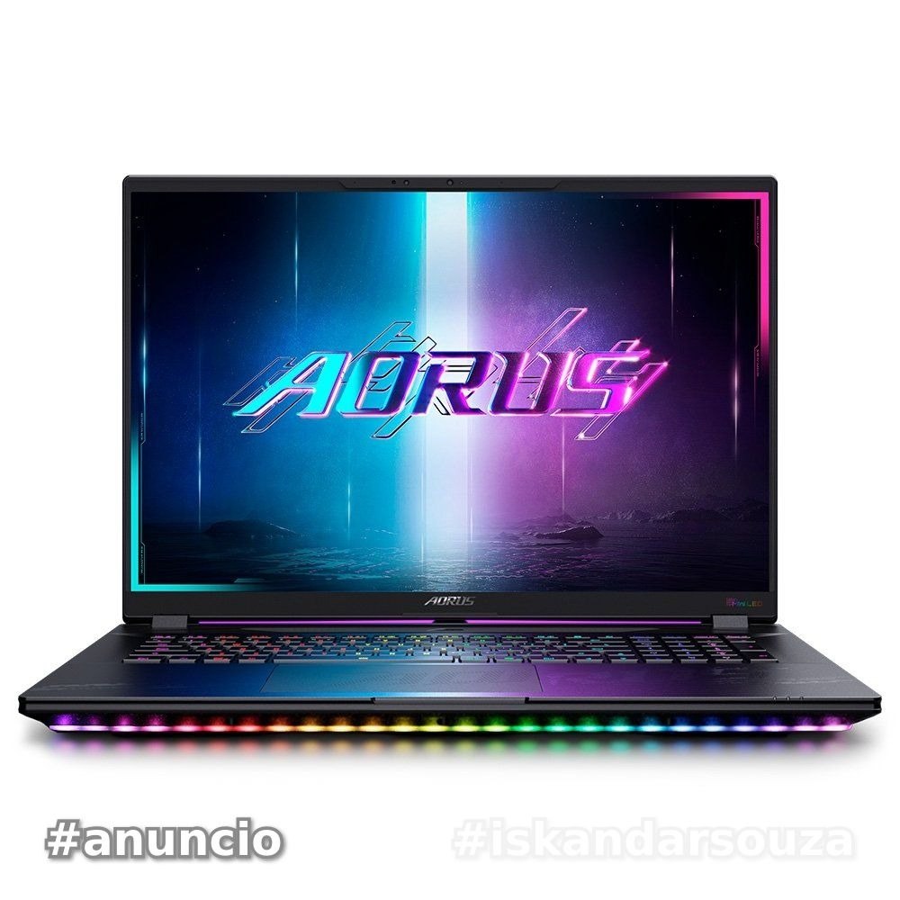 Notebook Gamer Gigabyte AORUS MASTER 18, 18 Mini LED QHD 240Hz, Ultra 9 275HX, 64GB, 2TB SSD, NVIDIA RTX 5090, W11 Home - BZHC6USD45SH