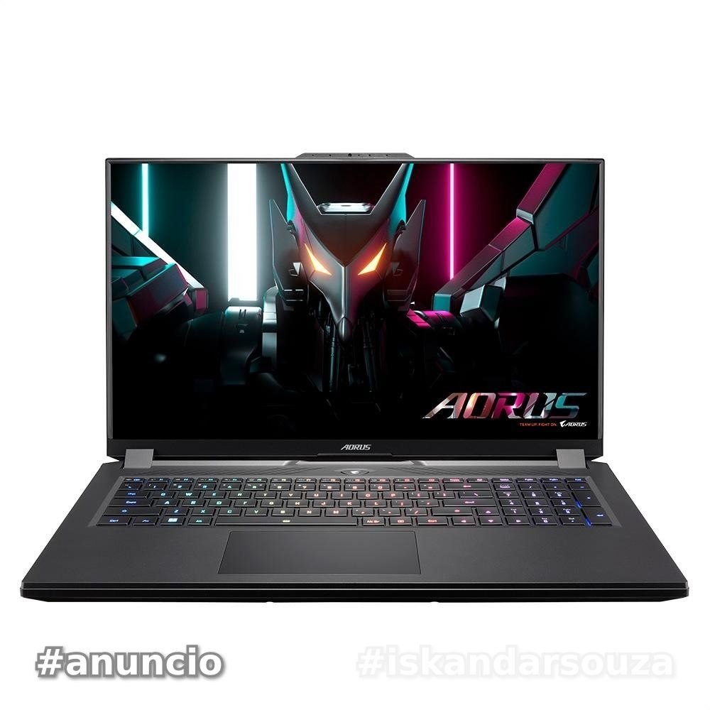 Notebook Gamer AORUS 17X AXF Intel Core i9-13900HX, 16GB RAM, RTX 4080, 1TB SSD, 16, Windows 11 Home, Preto - AORUS 17X AXF-B4BR694SP