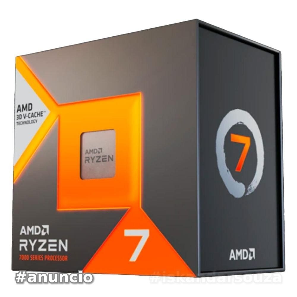 Processador AMD Ryzen 7 7800X3D, 5.0GHz Max Turbo, Cache 104MB, AM5, 8 Núcleos, Vídeo Integrado - 100-100000910WOF