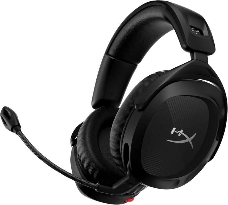 HyperX Cloud Stinger 2 - Áudio Espacial DTS, Bateria 20H, Microfone Dobrável - Preto