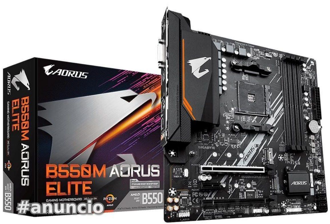 Placa-Mãe Gigabyte B550M Aorus Elite Rev. 1.3, AMD AM4, Micro ATX, DDR4, Preto - B550M AORUS ELITE