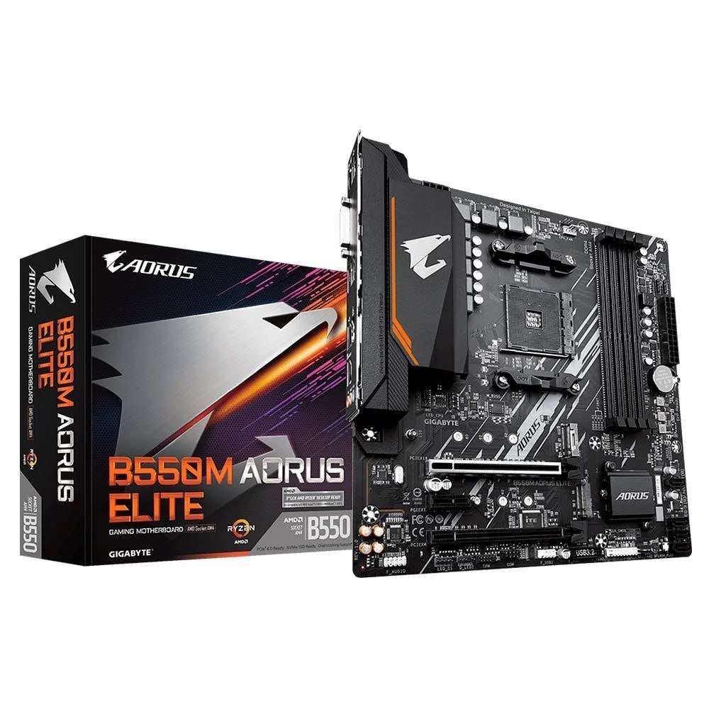 Placa-Mãe Gigabyte B550M Aorus Elite Rev. 1.3