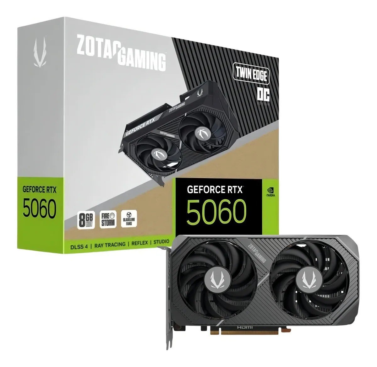 Placa De Vídeo Zotac Gaming Rtx 5060 8gb Gddr7 Oc