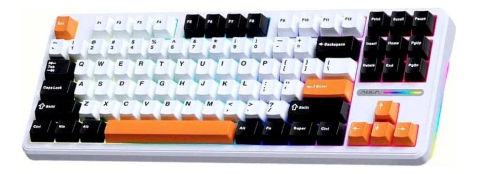 Teclado Mecânico Epomaker Aula F87 Rgb Gamer Hot Swap Gasket