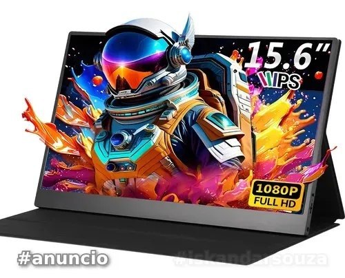 Monitor Gamer Portátil 15.6 1080p Fhd Ips Com Hdmi Usb