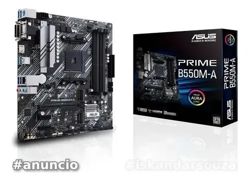 Asus Prime B550m-a Amd B550 Socket Am4 Micro Atx