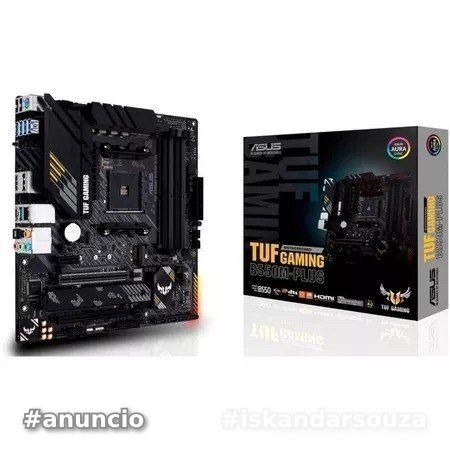 Placa-Mãe AMD AM4 Asus TUF GAMING B550M-Plus - 90MB14A0-C1BAY0