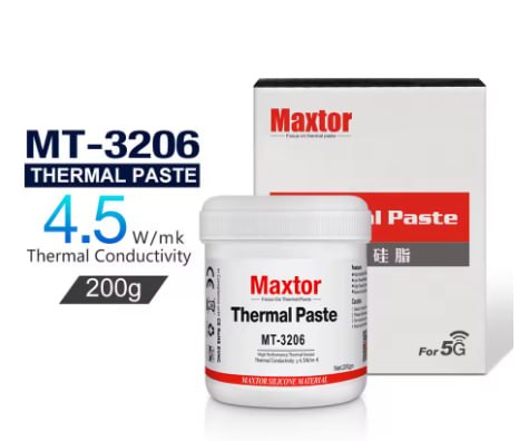 2 Potão Pasta térmica Maxtor MT-3206 200g 4.5Wm.k