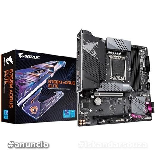 Placa mãe LGA 1700 - Gigabyte B760M Aorus Elite DDR5 Micro ATX