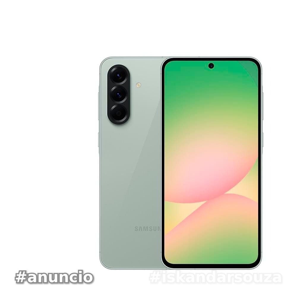 Celular Galaxy A56 Tela Super AMOLED 6.7 Polegadas 128GB 5G Câmera Tripla até 50MP Samsung