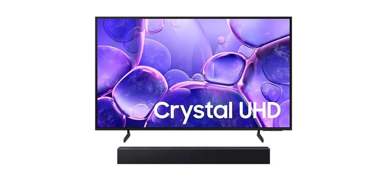 Samsung Smart TV 50 Crystal UHD 4K U8100F 2025  Soundbar HW-B400FZD