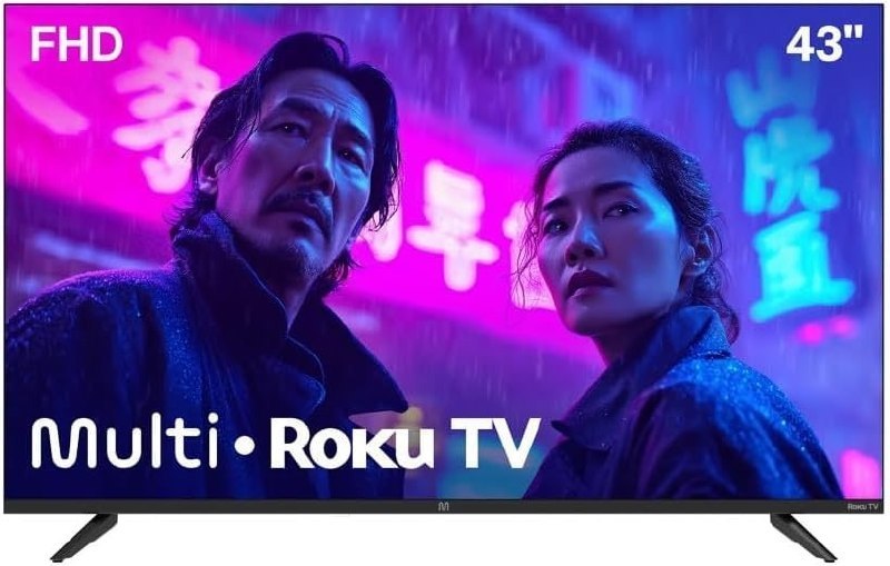 Multi Roku TV 43 Smart DLED FHD Wi-fi 3 HDMI Alexa e Google Home