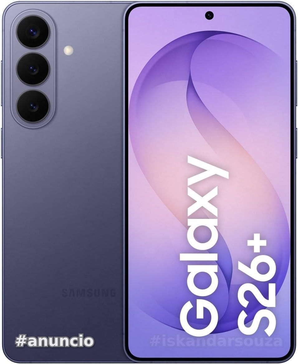 Celular Samsung Galaxy S26 5G, 256GB, 12GB RAM, Câmera Tripla de 501210, Tela Grande de 6.7 - Violeta