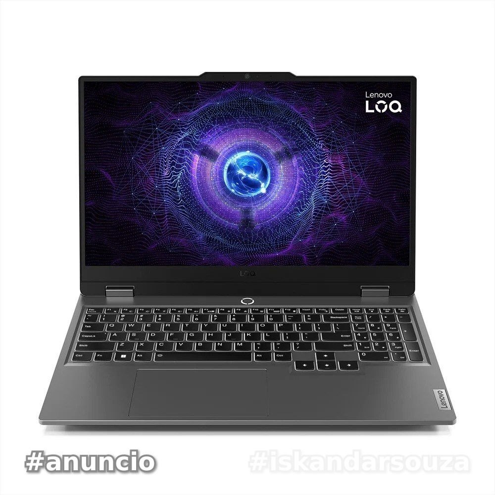 Notebook Gamer Lenovo LOQ 15IRX9, 15.6 Full HD 144Hz, Intel Core i5-13450HX, 16GB, 512GB SSD, NVIDIA RTX 4050, Linux - 83KHS00300