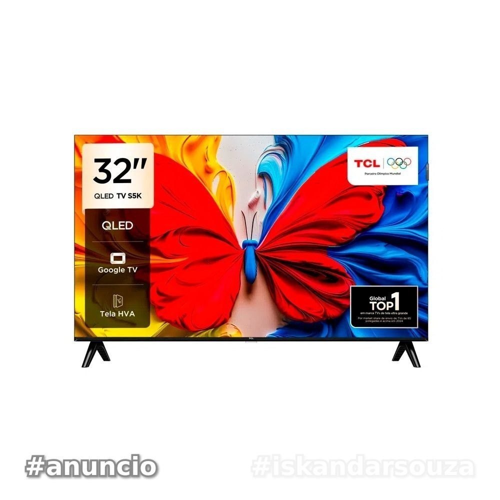 Smart Tv Tcl 32 Polegadas S5k Qled Fhd Hdr10 32s5k