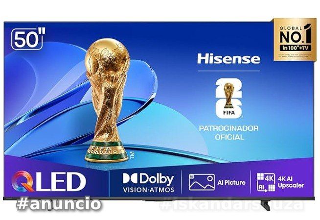 Amazon  Hisense Smart TV UHD 4K QLED 50 Polegadas 50Q6QV com HDR10, Dolby Atmos, Sports Mode, Game Mode Plus e Compatível com Alexa
