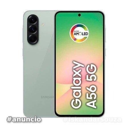 Celular Galaxy A56 Tela Super AMOLED 6.7 Polegadas 128GB 5G Câmera Tripla até 50MP Samsung