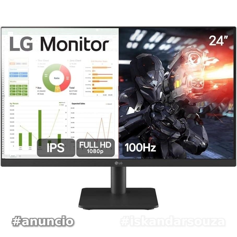 MONITOR 24 GAMER LG 100HZ 5MS FULL HD - 24MS500-B