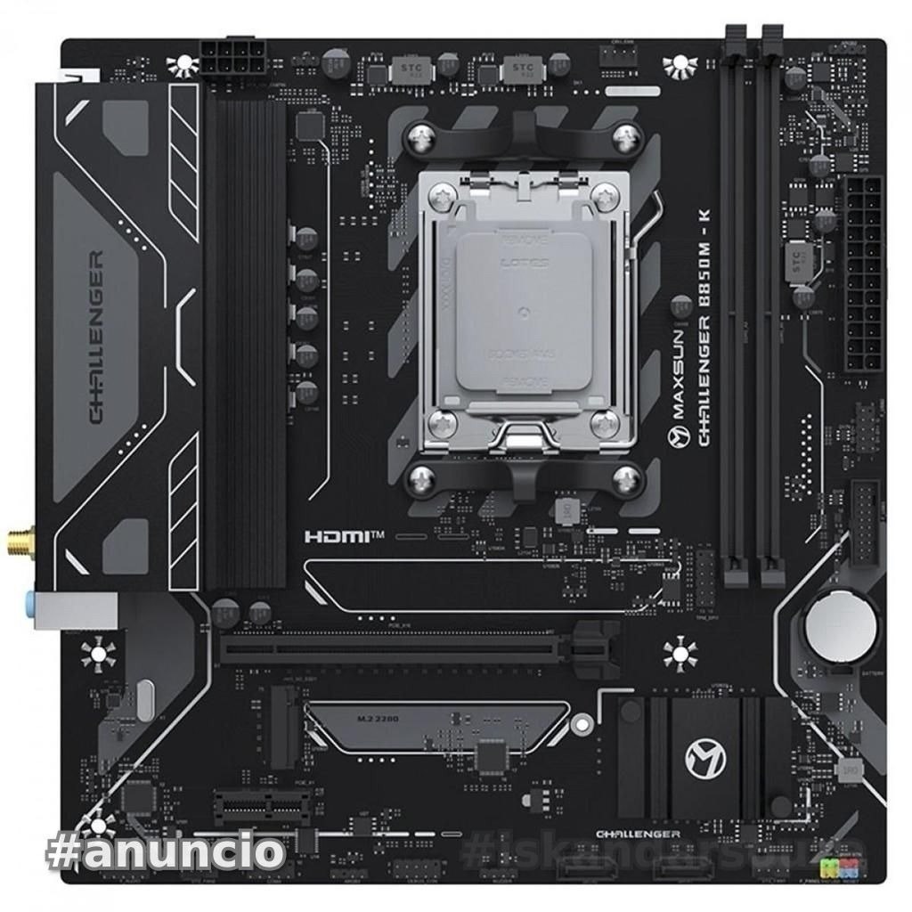 Placa Mãe Maxsun Challenger B850M-K WIFI, Chipset B850, AMD AM5, mATX, DDR5