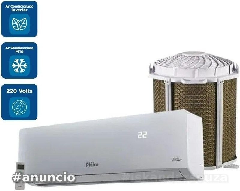 Ar Condicionado Split Hi Wall Inverter Philco 12000 BTUh Frio PAC12FC  220 Volts