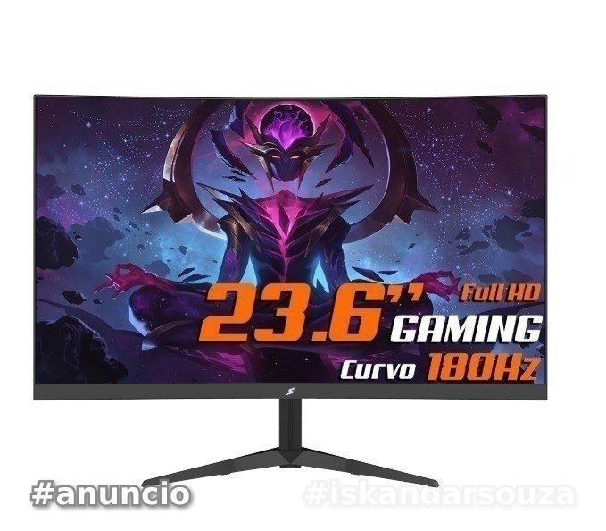 Monitor Gamer SuperFrame Precision Ultra V4 23.6 Po, Curvo Full HD VA 180Hz SFPCCB-24180-FHD