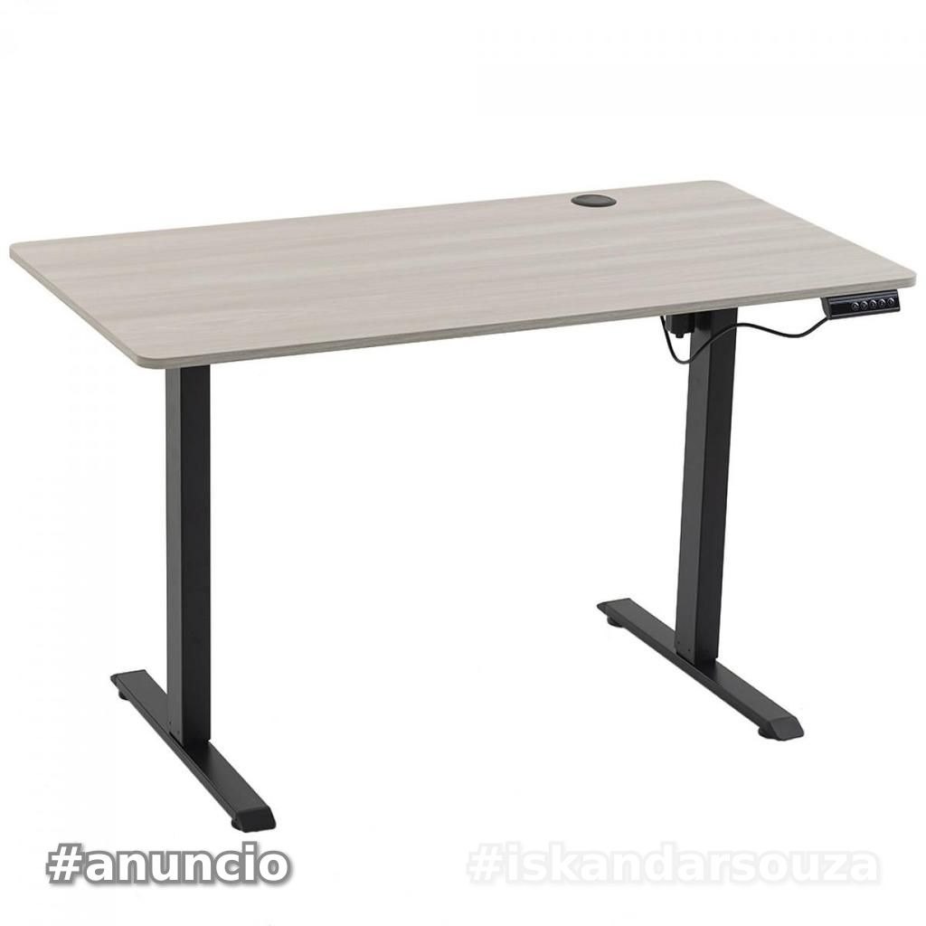 Mesa Para Escritório Dr.Office Balance, Altura Ajustável, Cinza, DR-TB12060GA