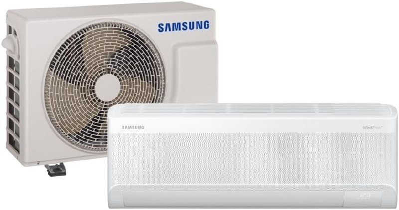 Ar Condicionado Split Hi Wall Inverter Samsung WindFree AI 12000 BTUh Frio AR12DYFAAWKNAZ  220 Volts