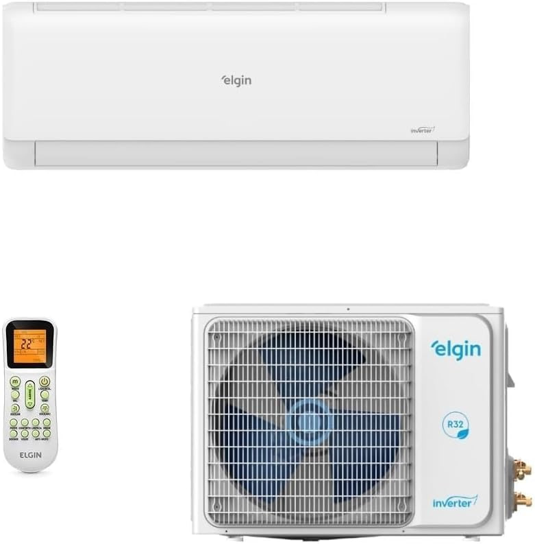 Ar Condicionado Split Hi Wall Elgin Eco Inverter Ii 18000 BTUh Frio 45HJFI18C2WC  220 Volts