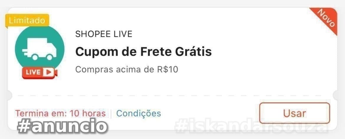 APP Cupom Shopee frete grátis!!