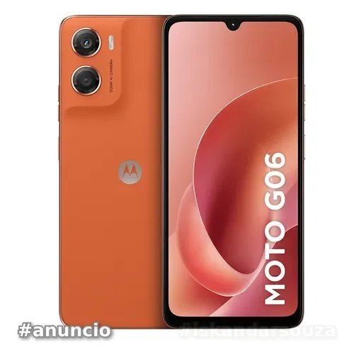 Smartphone Motorola Moto G06 - 128gb 12gb 4gb Ram  8gb Ram Boost E Camera 50mp Com Ai Bateria De 5200 Mah Tela 6.9 - Laranja