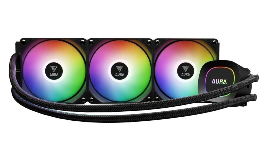 Water Cooler Gamdias Aura GL360 Preto ARGB AMD AM5 Intel LGA 1851
