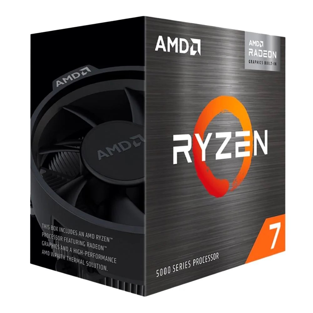 Processador AMD Ryzen 7 5700G, 3.8GHz 4.6GHz Max Turbo, Cache 20MB, 8 Núcleos, 16 Threads, Vídeo Integrado, AM4 - 100-100000263BOX