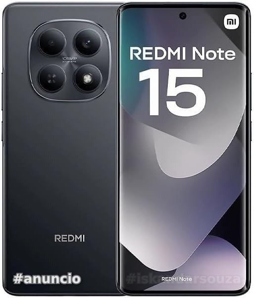 Smartphone Xiaomi Redmi Note 15 Preto 8GB RAM 256GB ROM 2510DRA23L