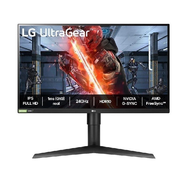 Monitor LG UltraGear 27GN750-27 IPS Full HD, 240Hz, 1ms GtG, NVIDIA G-Sync, HDMI, USB 3.0 e Ajustes de Inclinação, Preto