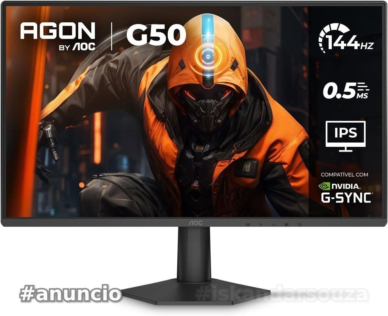 Monitor Gamer AOC AGON G50 24 144Hz 0,5ms IPS HDR10 G-SYNC 24G50F