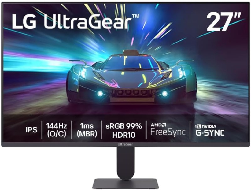 Monitor LG UltraGear 27G411A-B 27,FHD, 144Hz, 1ms MBR, NVIDIA G-SYNC, AMD FreeSync, HDR10