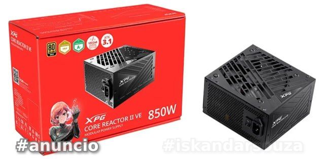 Fonte XPG Core Reactor II VE, 850W, 80 Plus Gold, Modular